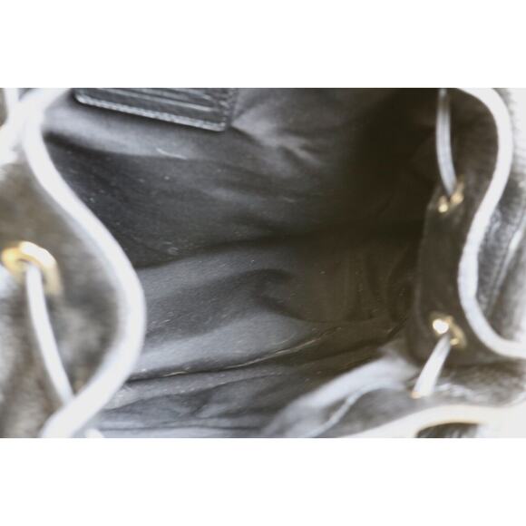 Coach Backpack Womens Black Pebble Leather Billie Turnlock F37410 2016 Handbag - Picture 7 of 11